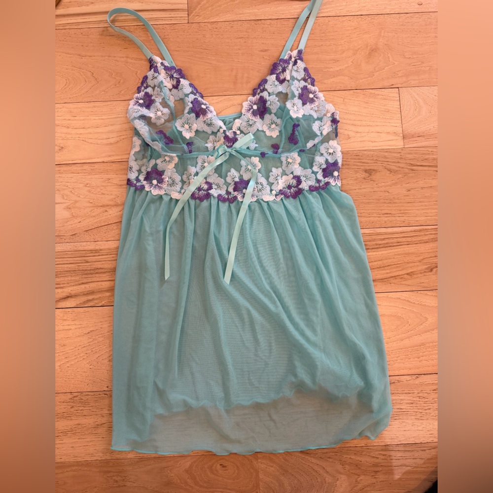 Babydoll floral mesh lingerie size XL : best for large